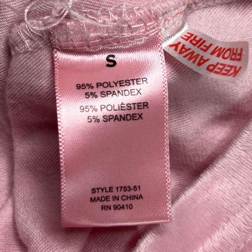 Juicy Couture Pink Velour Cropped Hoodie Top Sweatsuit Rhinestone Bedazzled Y2K - Picture 3 of 7